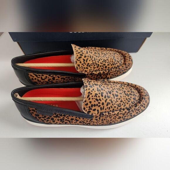 NEW Cole Haan Cheetah Print Loafer Shoes Size 6B Women's - Picture 2 of 6
